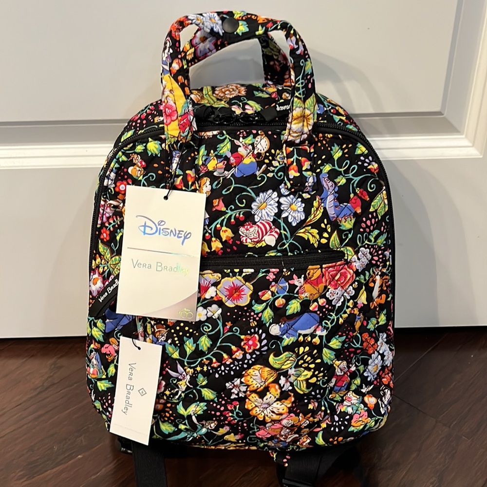 Vera Bradley Disney Classics On The Green Mini Totepack Backpack -used once.